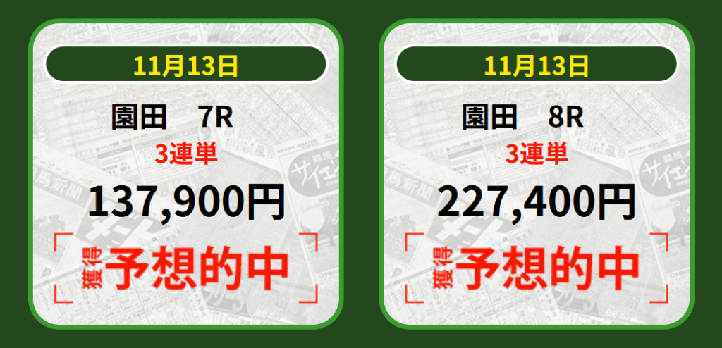 競馬予想サイトウマノミカタの的中実績情報