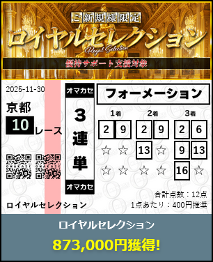 競馬予想サイトOMAKASE(オマカセ3連単的中実績